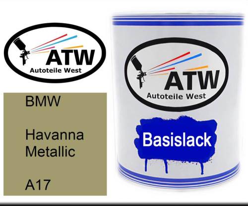 BMW, Havanna Metallic, A17: 1L Lackdose, von ATW Autoteile West.